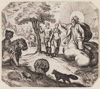 TvB G 3898
<br/>
God verbied Adam en Eva te eten van de boom der kennis
<br/>
<em>Tempesta, Antonio (1555-1630)</em>